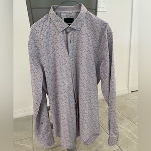 Men’s button down long sleeve dress shirt XXL slim fit
